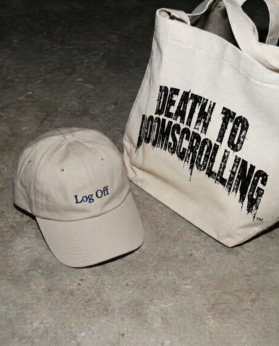 Log Off Cap + Tote Set